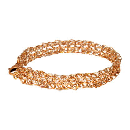 armband av koppar- och silvertråd