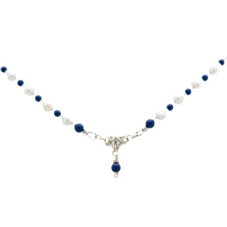 halsband av swarovskipärlor scilla i snö