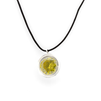 halsband med cubic zirkonia citron