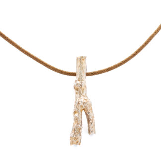 läderhalsband silvergren