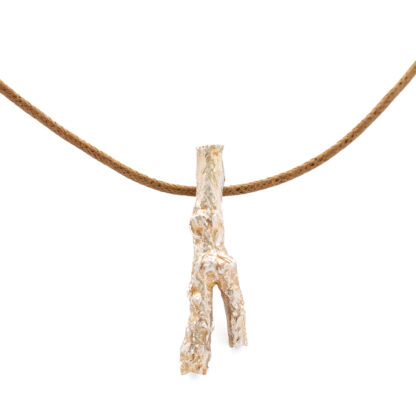 läderhalsband silvergren