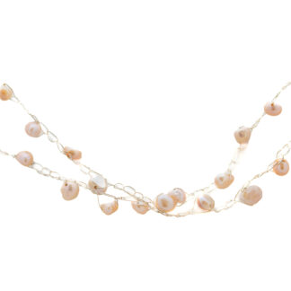 virkat halsband med sötvattenpärlor ellinor